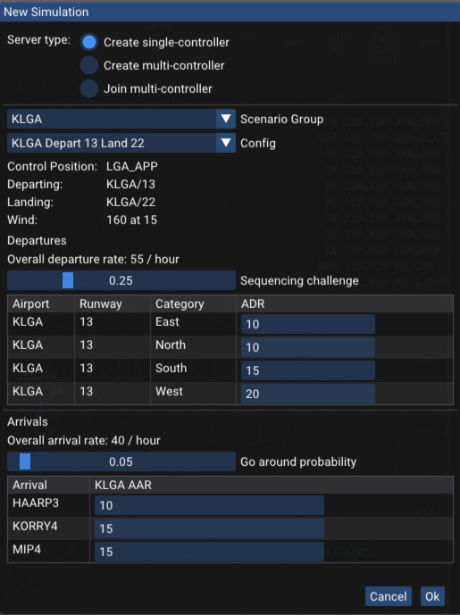 configuration dialog box